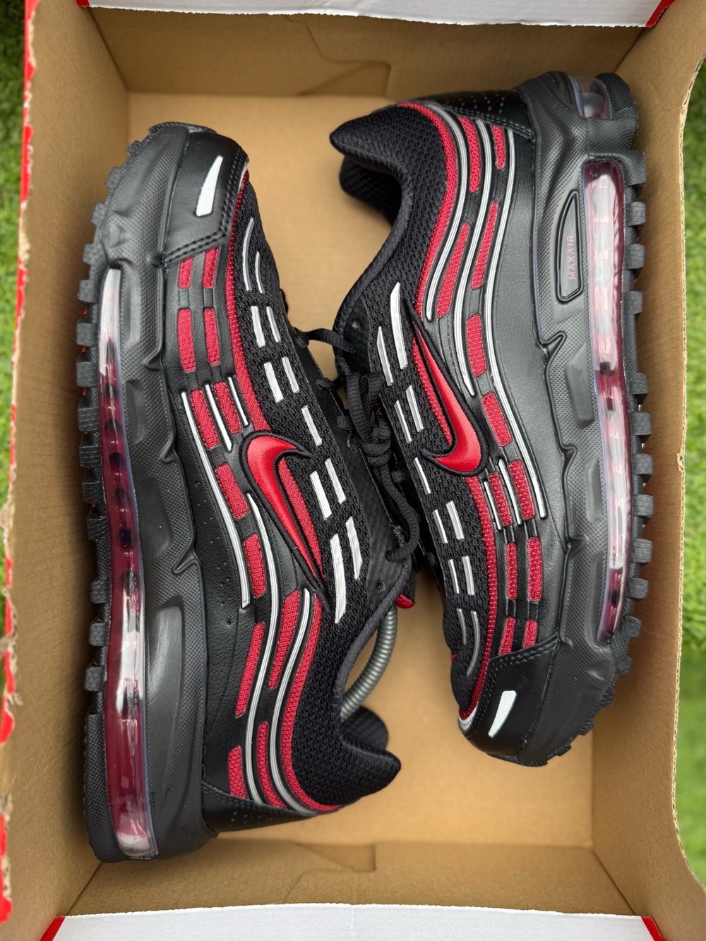 Nike Air Max TL 2.5 Black Team Crimson Metallic Silver Men’s Running Shoes